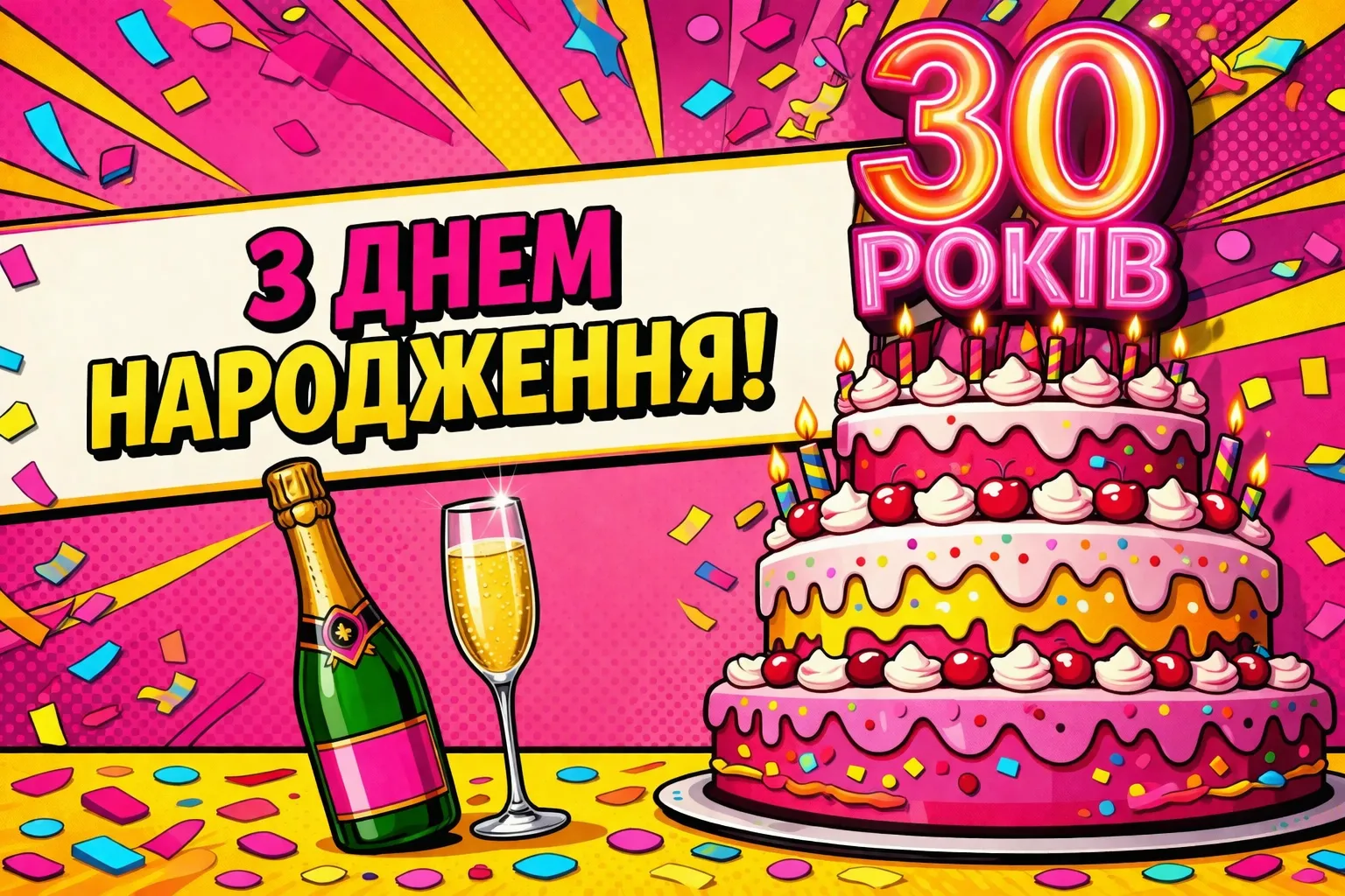 Сучасні та ніжні привітання з 30-річним ювілеєм для прекрасної жінки