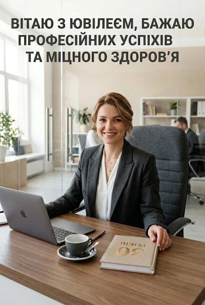 Сучасні та ніжні привітання з 30-річним ювілеєм для прекрасної жінки