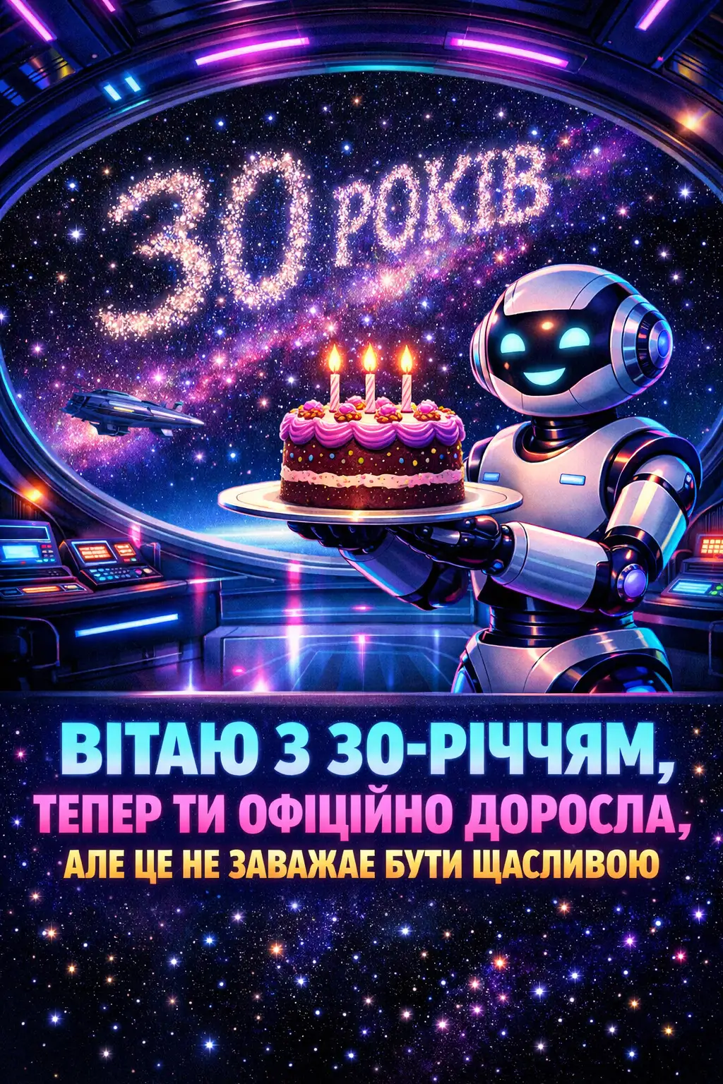 Сучасні та ніжні привітання з 30-річним ювілеєм для прекрасної жінки