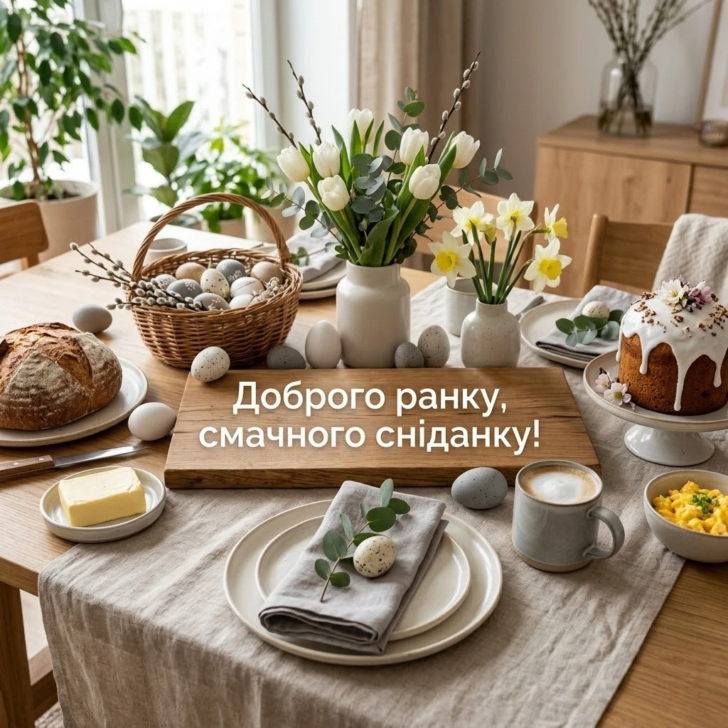 Доброго ранку: сучасні картинки з Великоднем для найтепліших привітань