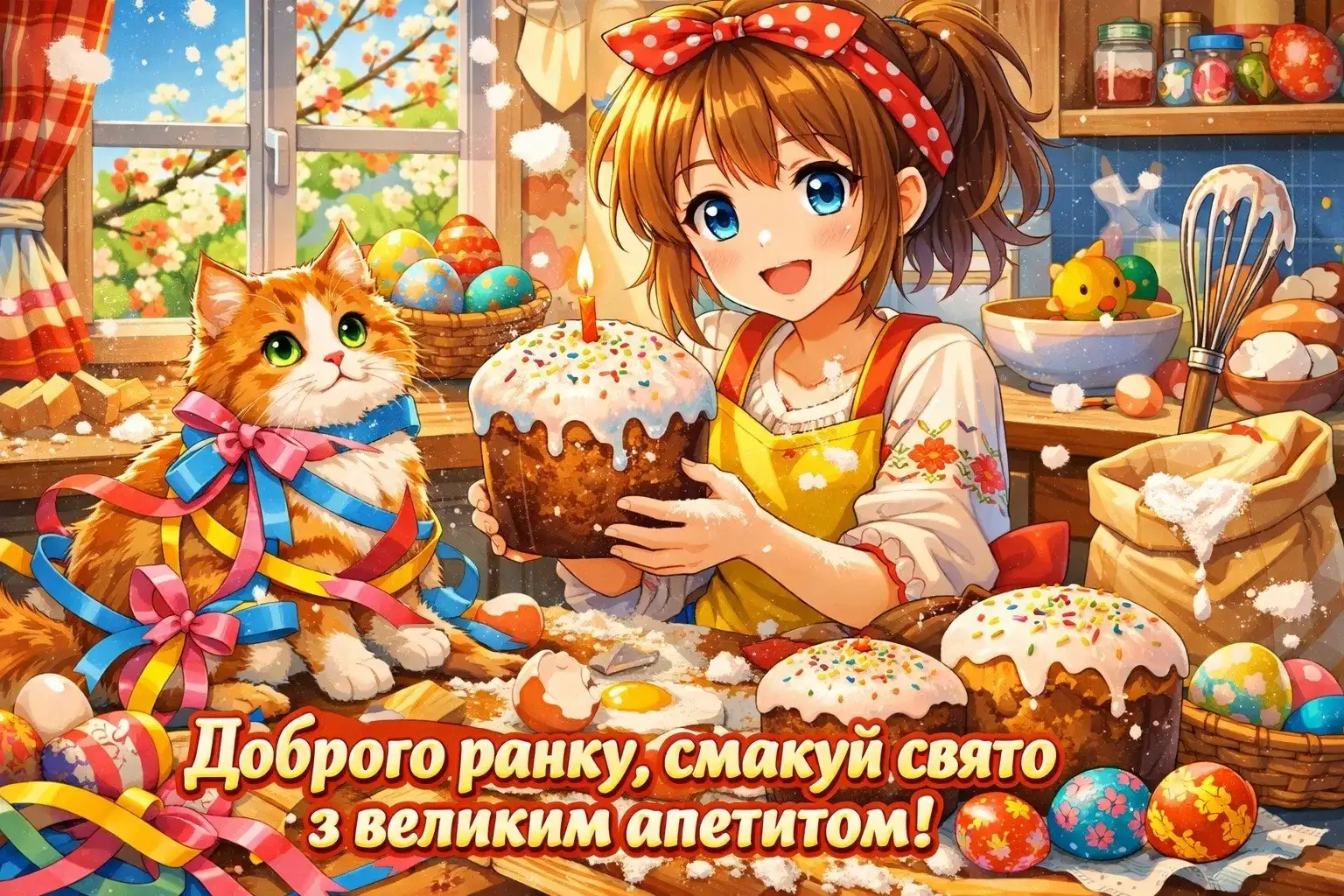 Доброго ранку: сучасні картинки з Великоднем для найтепліших привітань