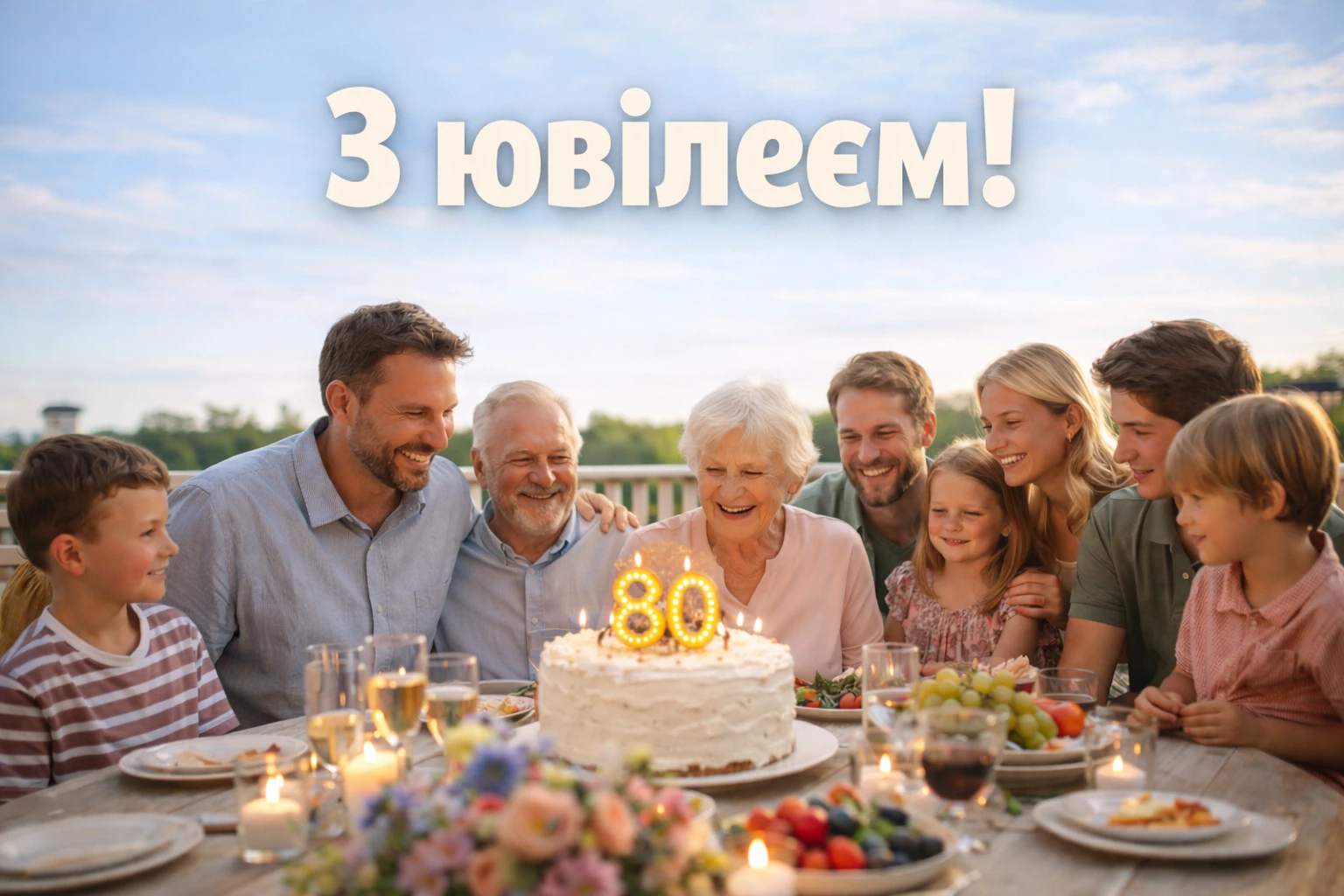 Привітання з 80-річчям у віршах та прозі: мудрі слова до великого свята