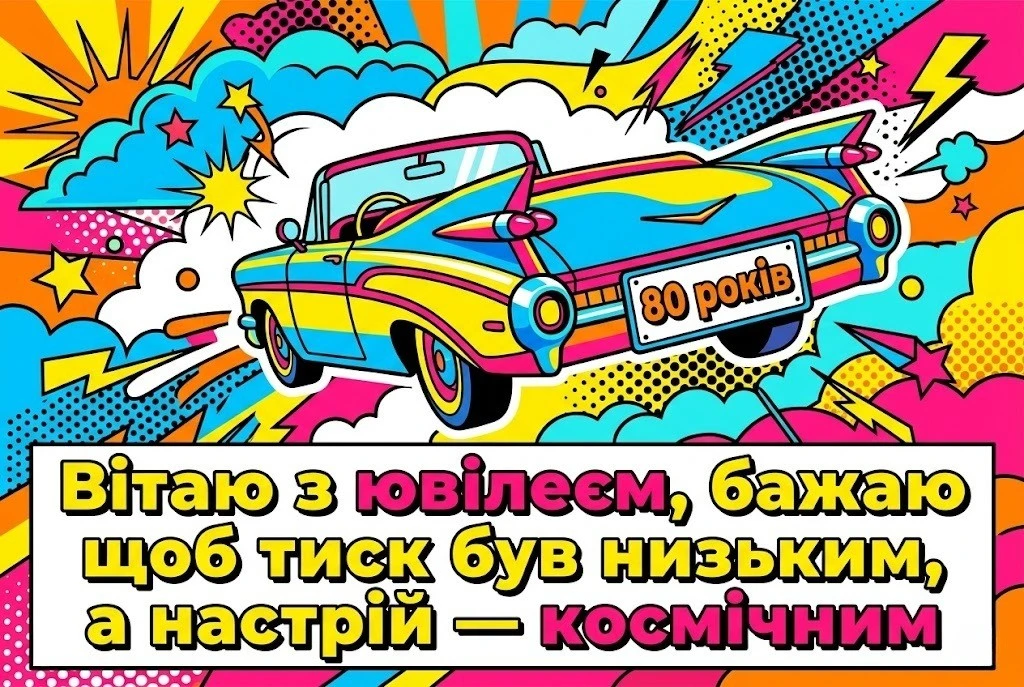 Привітання з 80-річчям у віршах та прозі: мудрі слова до великого свята