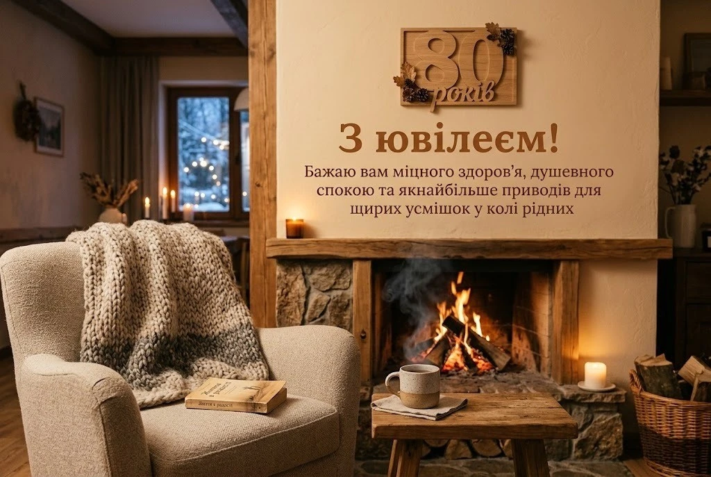 Привітання з 80-річчям у віршах та прозі: мудрі слова до великого свята