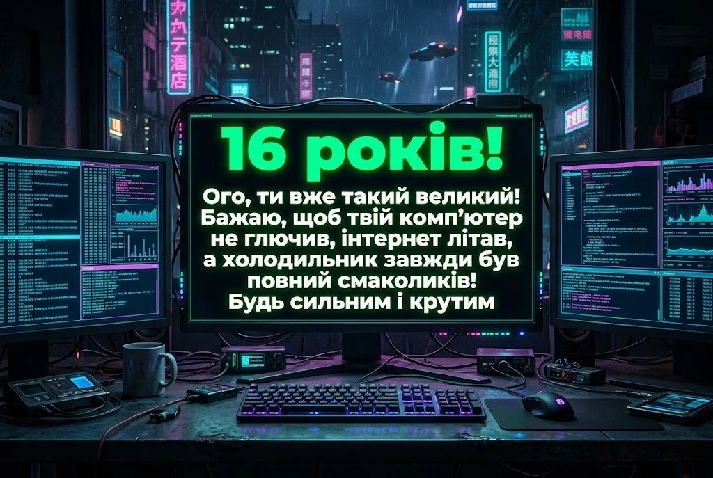 З 16-річчям! Сучасні та надихаючі привітання для хлопця в картинках і тексті