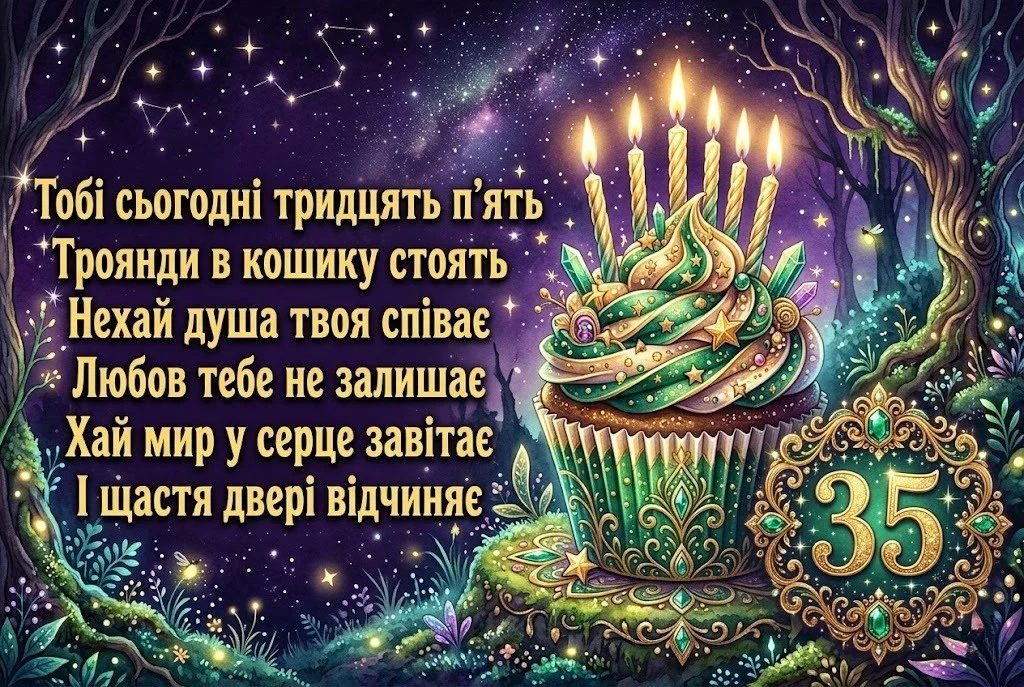 Побажання до 35-річчя подрузі: від серця до серця в ювілейний день