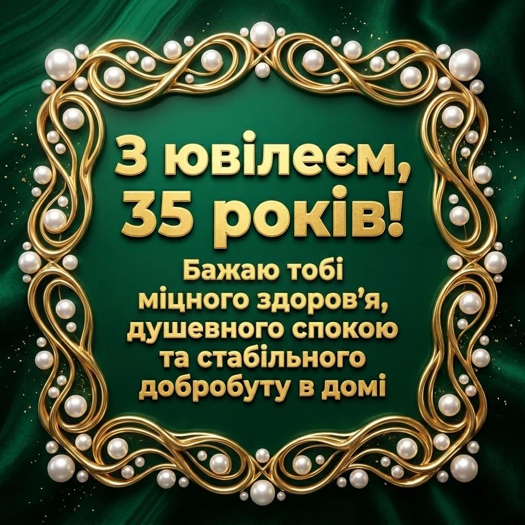 Побажання до 35-річчя подрузі: від серця до серця в ювілейний день
