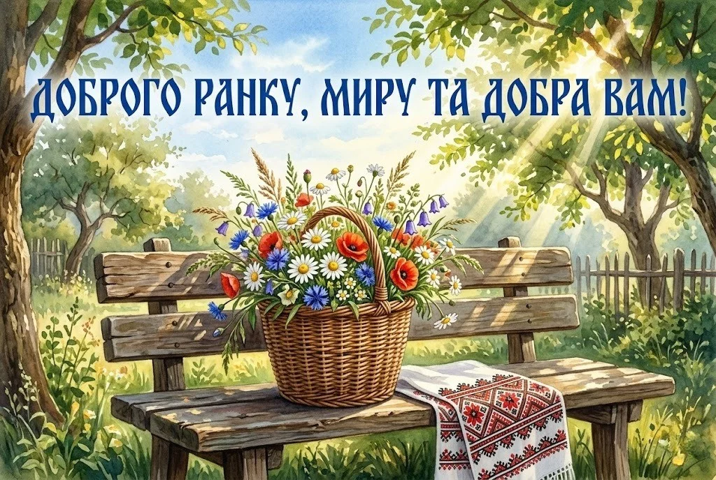 Доброго ранку, мирного дня: найкращі побажання для України у картинках та листівках