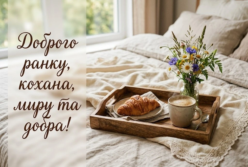 Доброго ранку, обіймаю кохана: ніжні картинки та душевні побажання