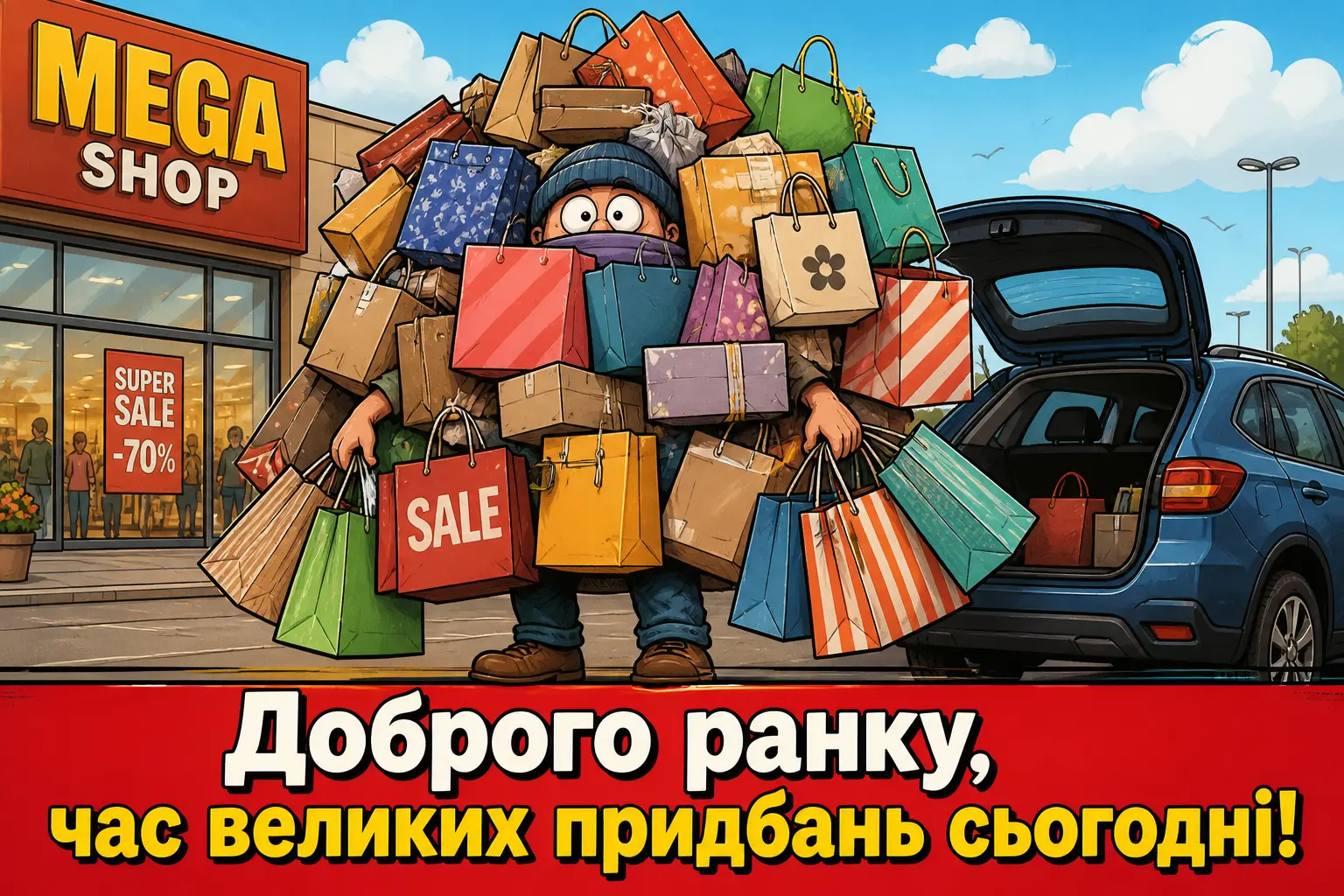 Доброго ранку та вдалого шопінгу: нехай кожна покупка приносить радість і море задоволення