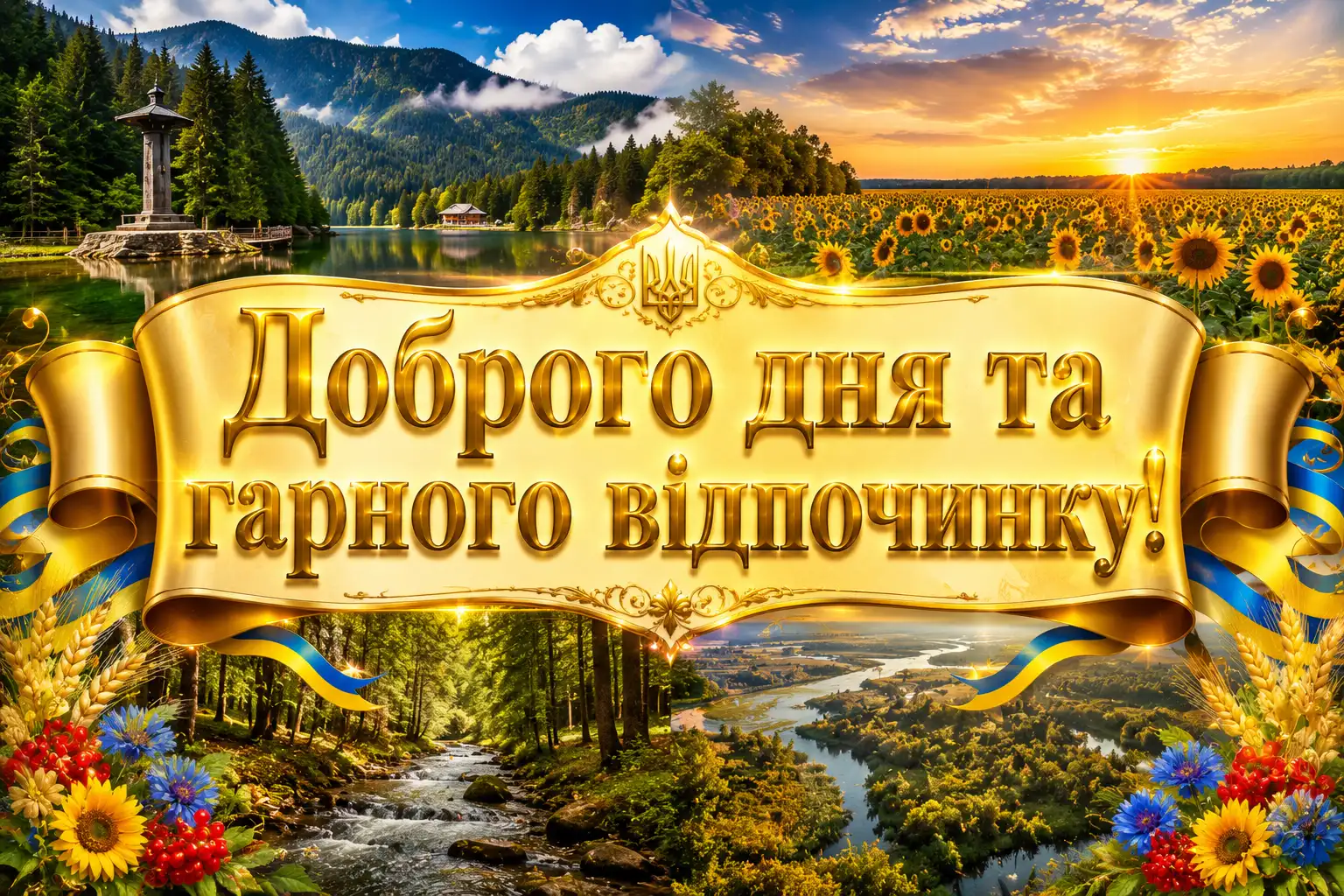 Доброго дня та гарного відпочинку на природі: найкращі картинки та щирі побажання