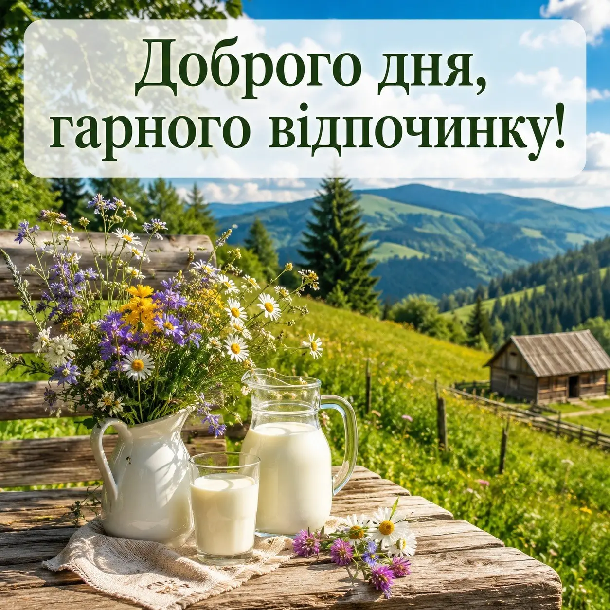 Доброго дня та гарного відпочинку на природі: найкращі картинки та щирі побажання