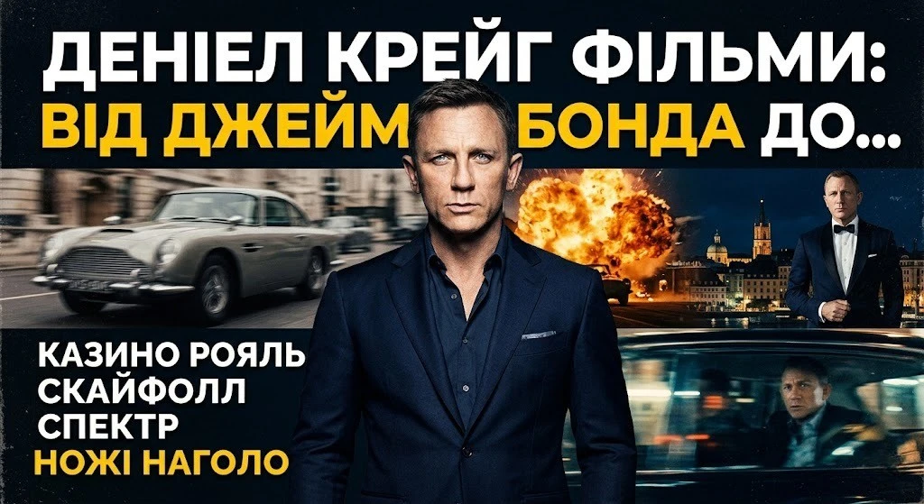 Деніел Крейг: фільми від Казино Рояль до Бланка