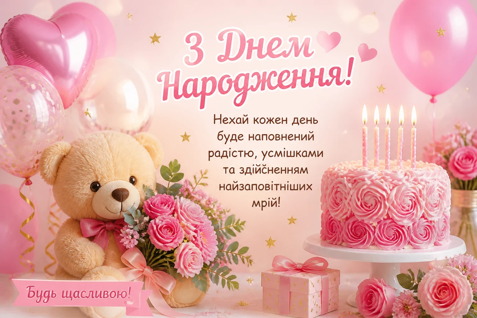 Картинки на день народження для дівчинки