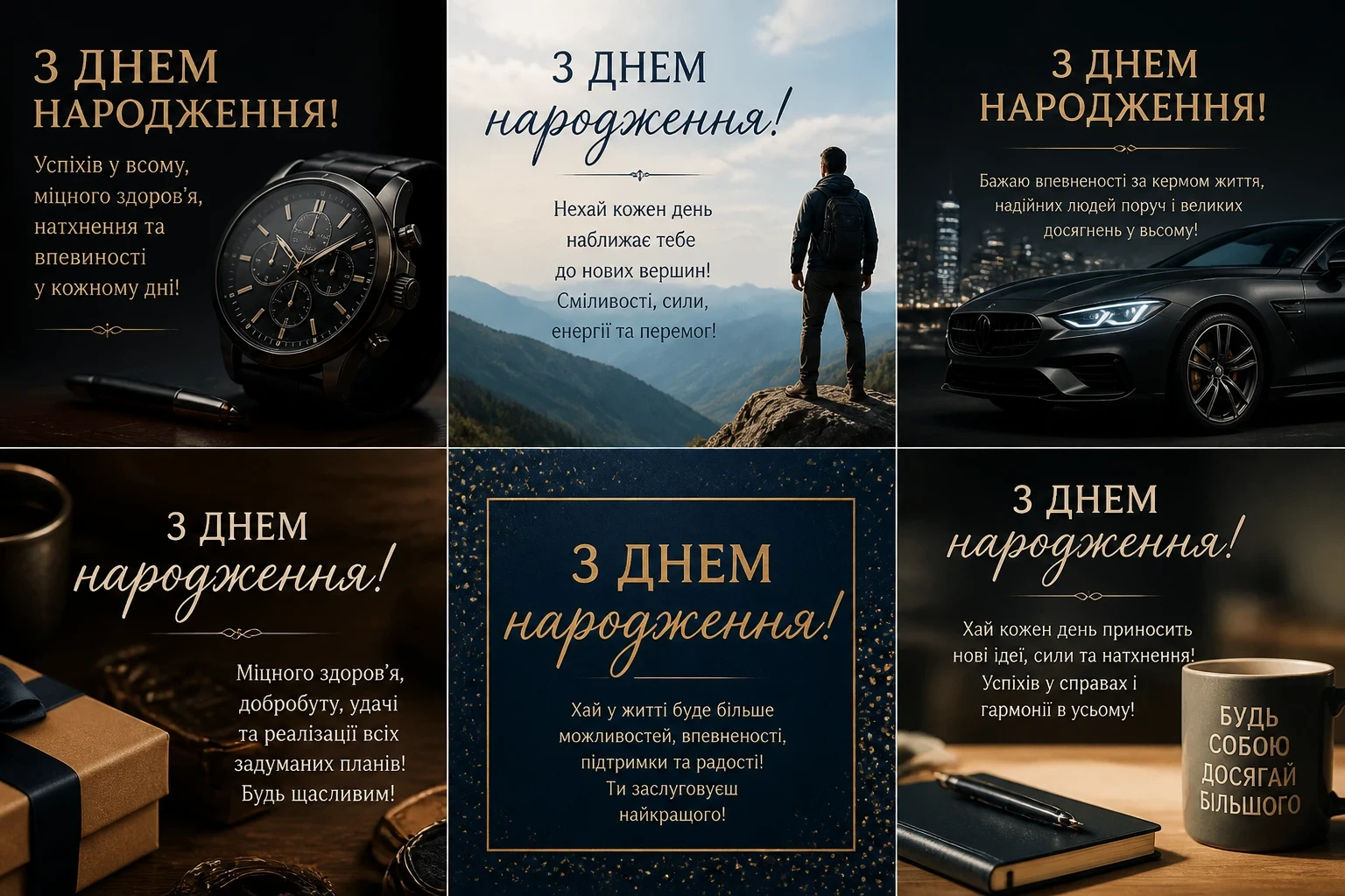 Листівки з днем народження для чоловіка