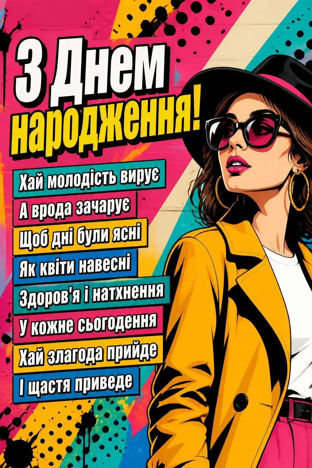 з днем народження - листівки для жінки з днем народження - листівки для жінки