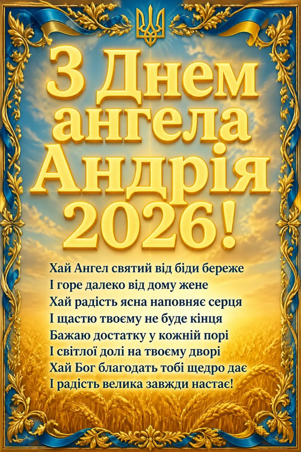 з днем ангела андрія 2026