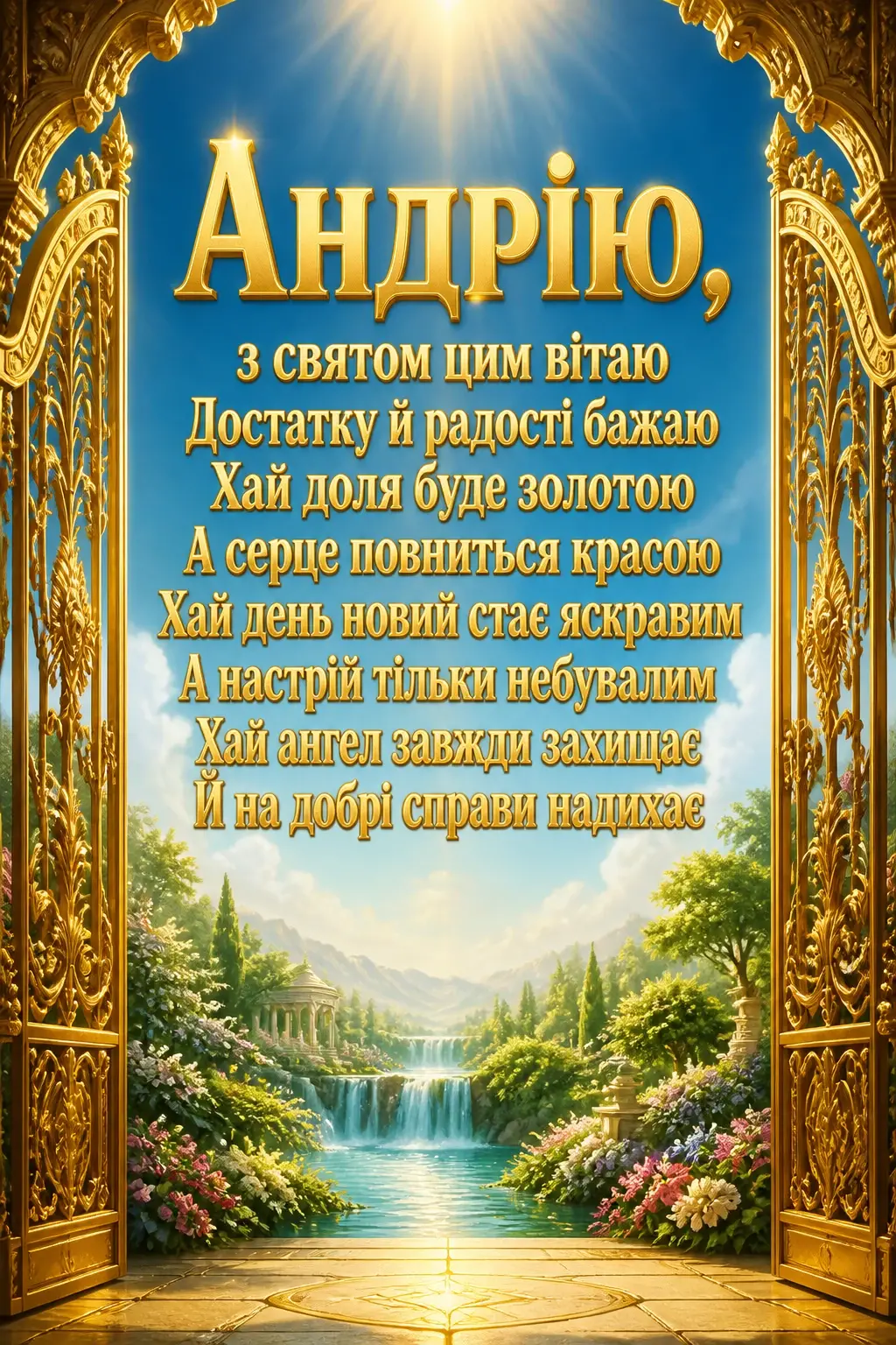 з днем ангела андрія