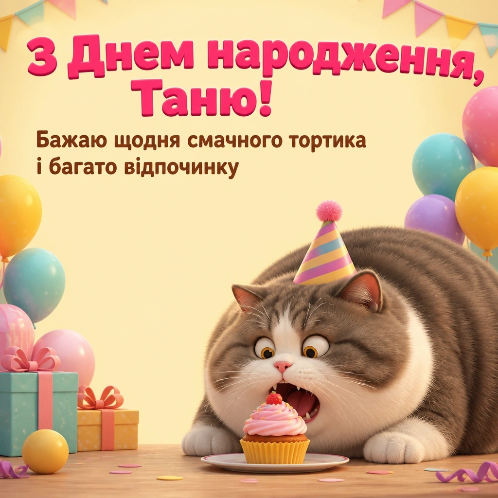 з днем народження таня