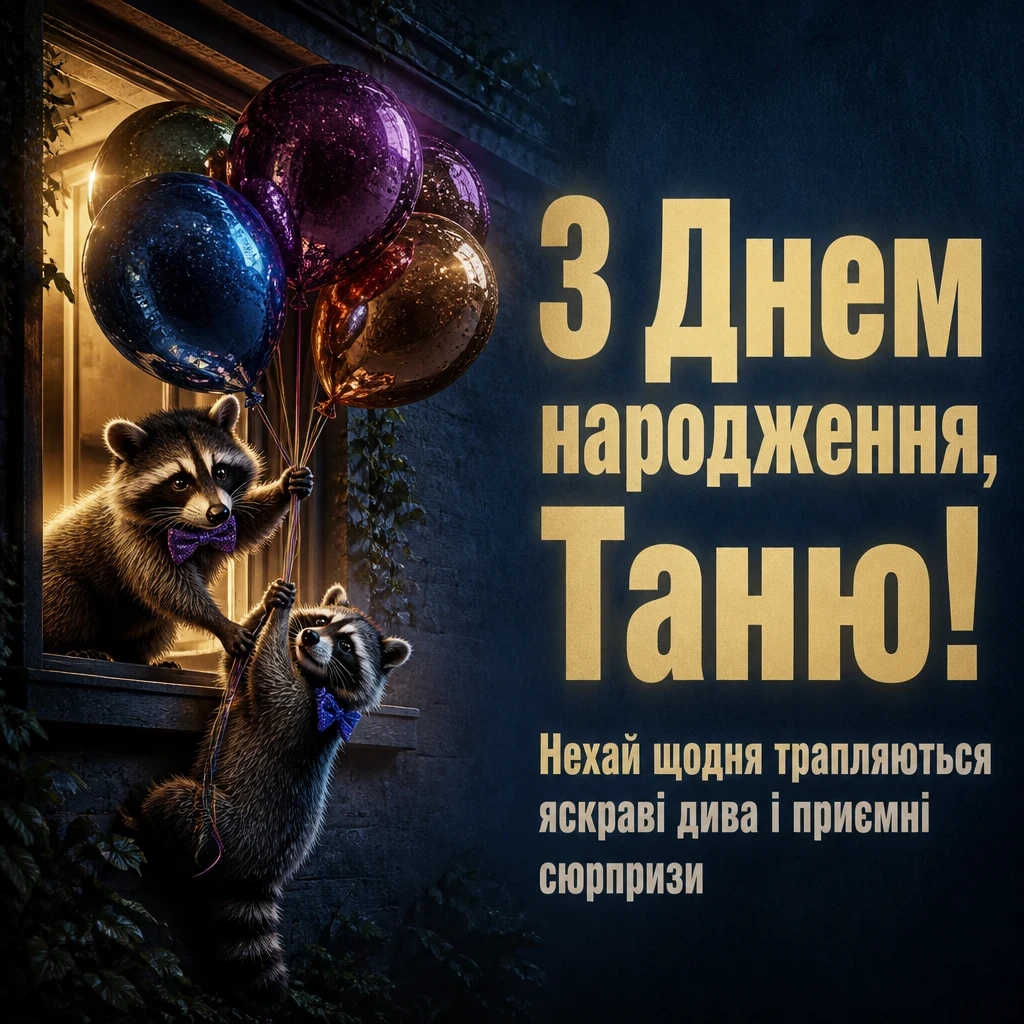 з днем народження таня