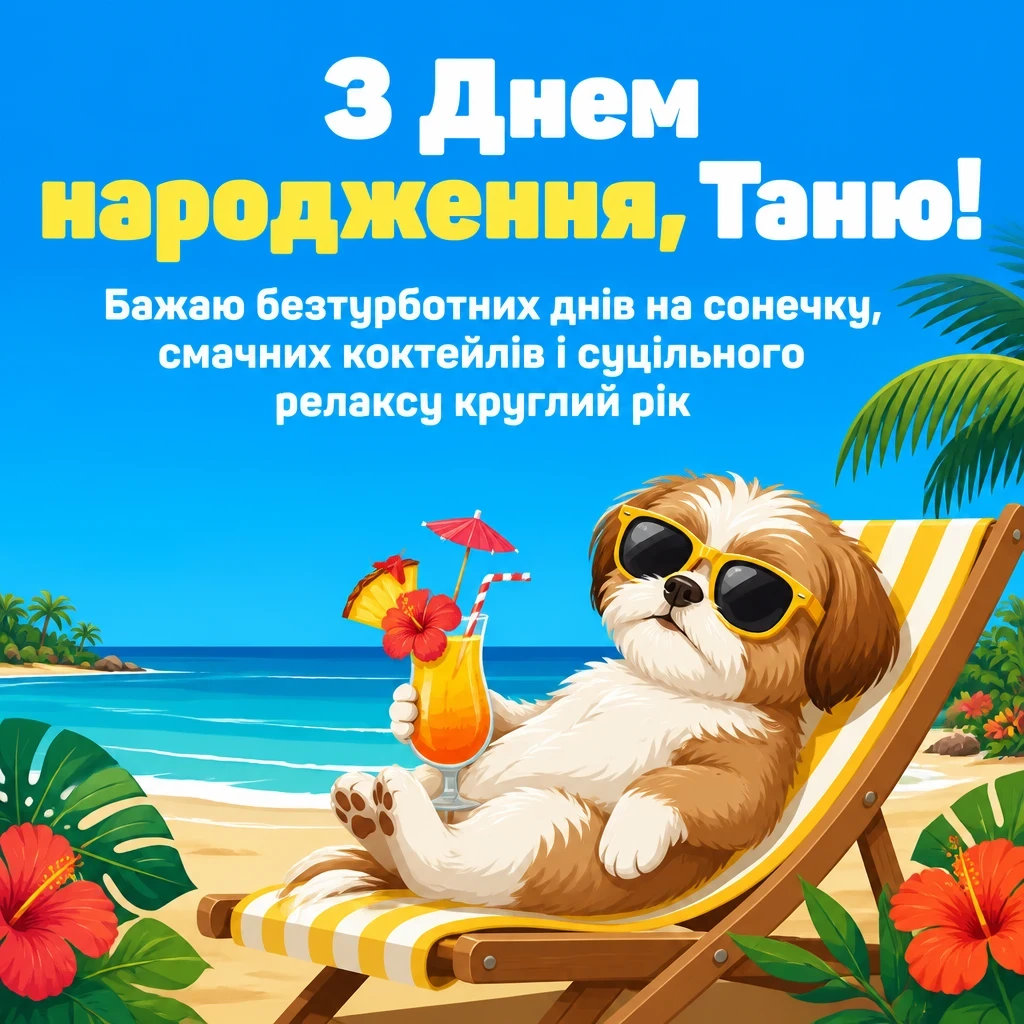 з днем народження таня
