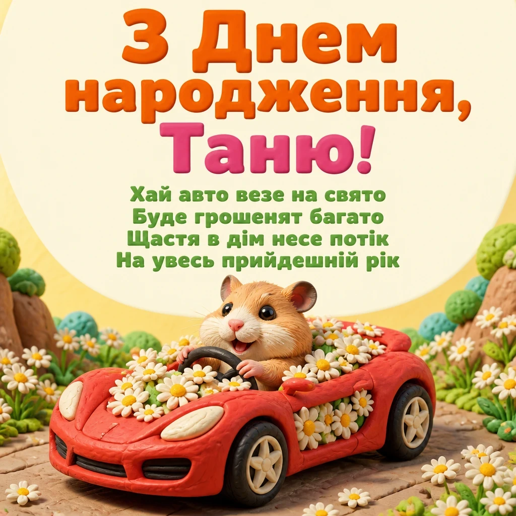 з днем народження таня
