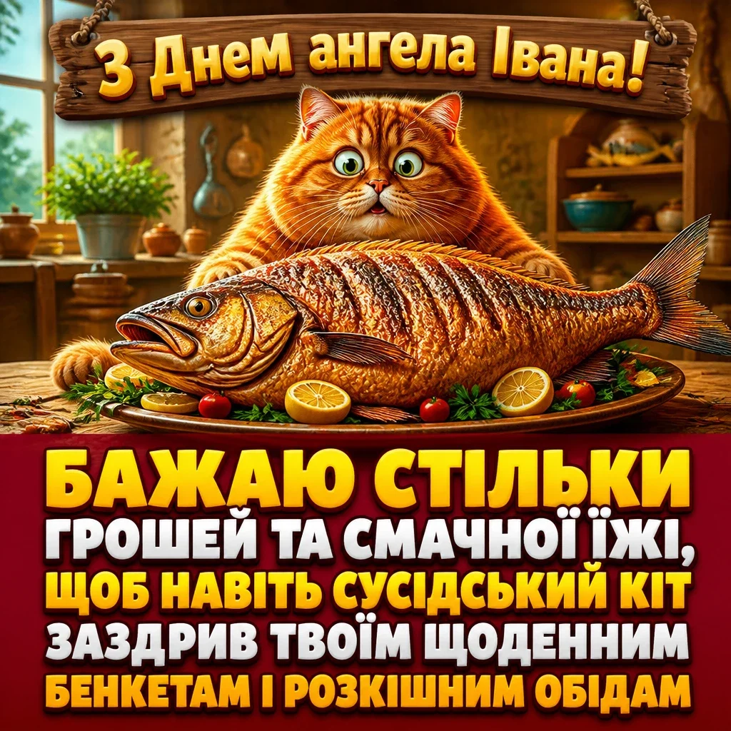 привітання з днем ангела івана