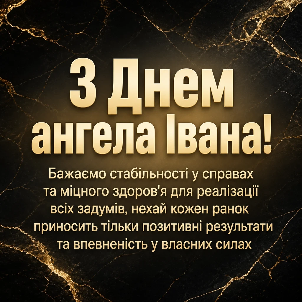 привітання з днем ангела івана
