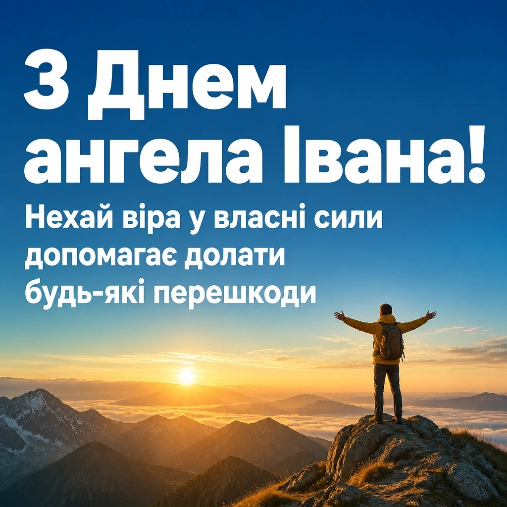 привітання з днем ангела івана