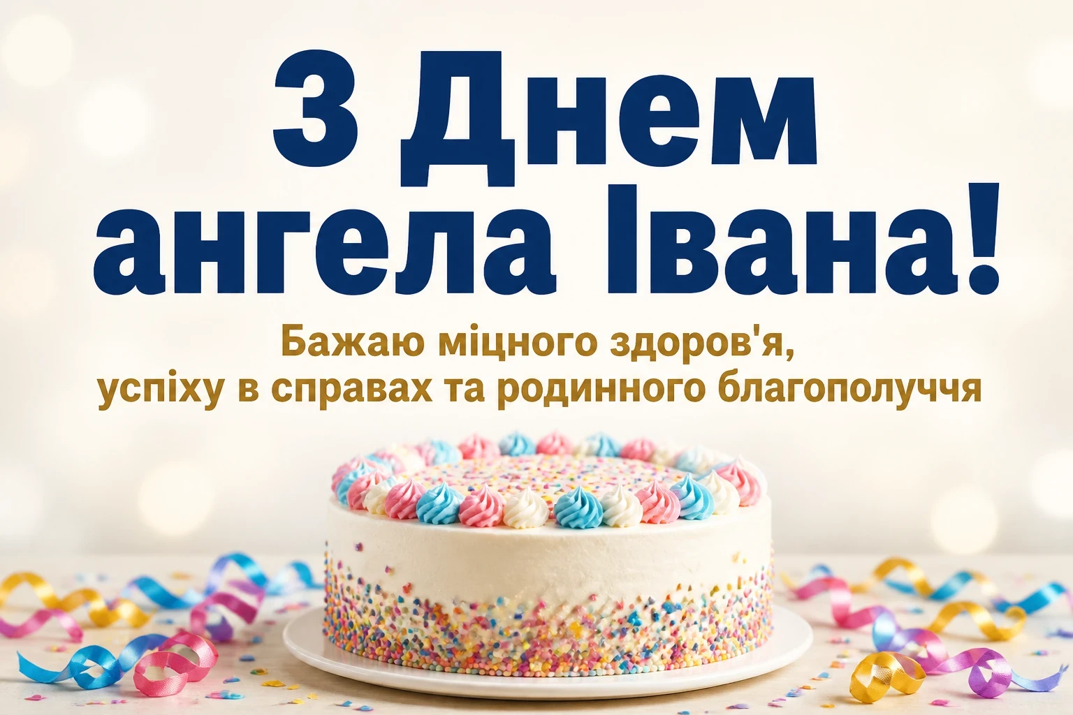 привітання з днем ангела івана
