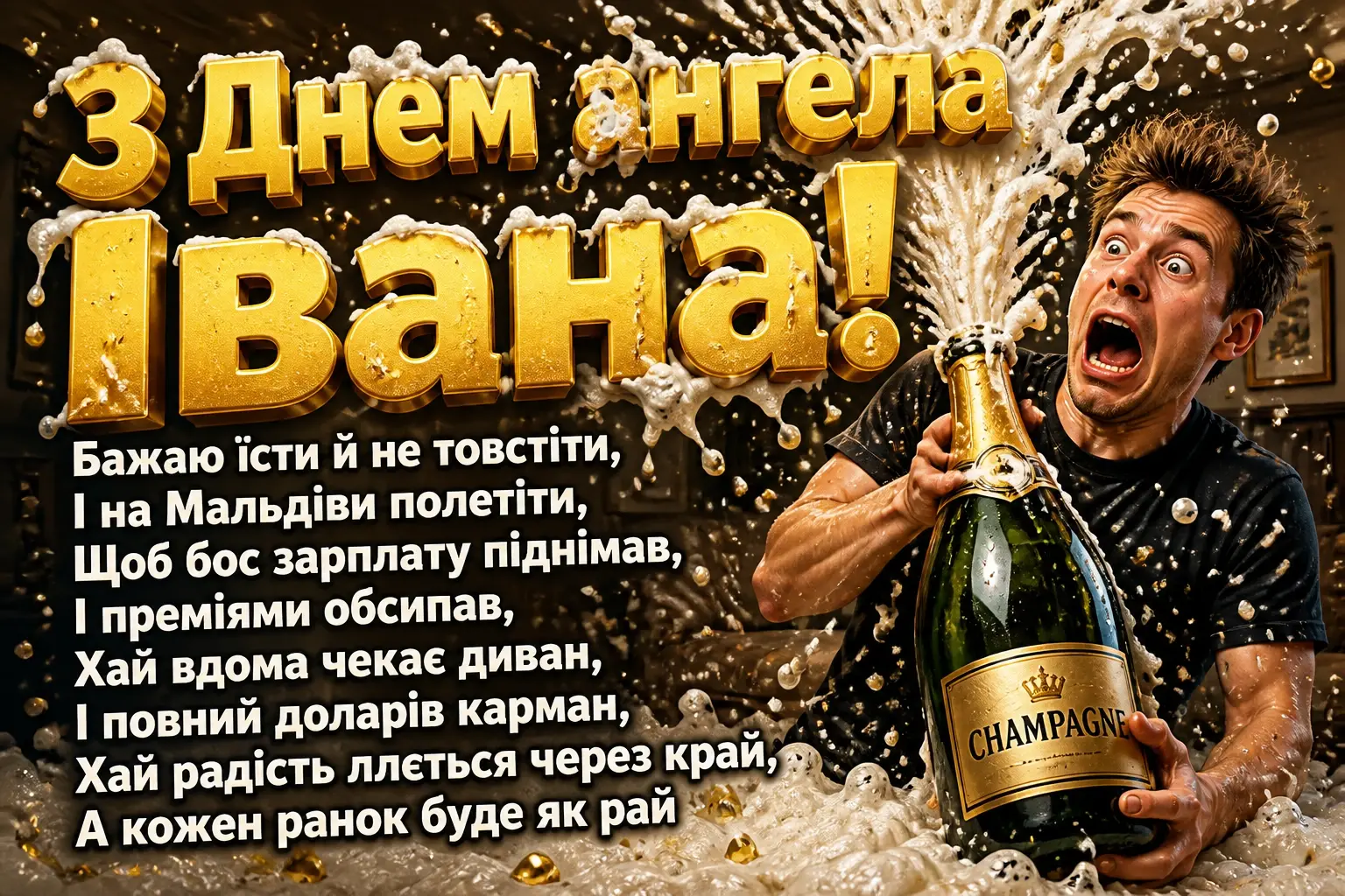 привітання з днем ангела івана