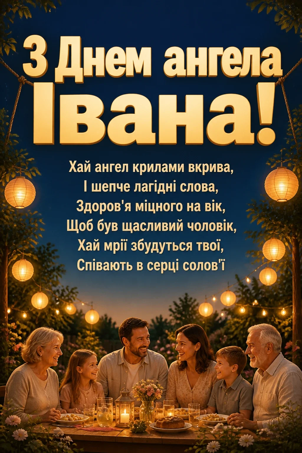 привітання з днем ангела івана