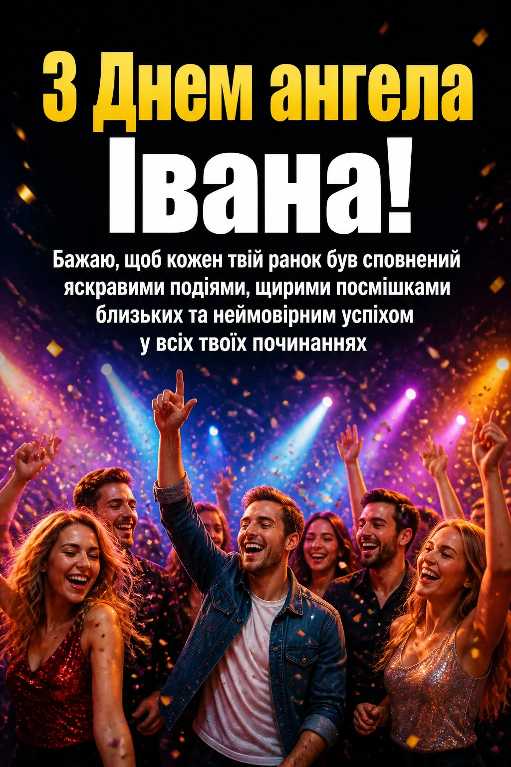 привітання з днем ангела івана