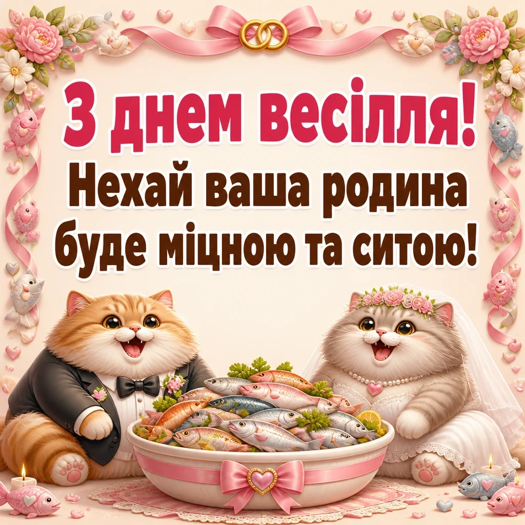 привітання з одруженням