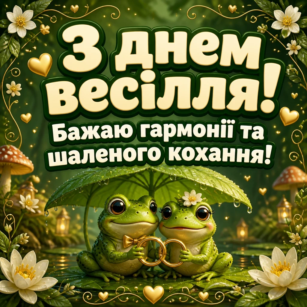 привітання з одруженням