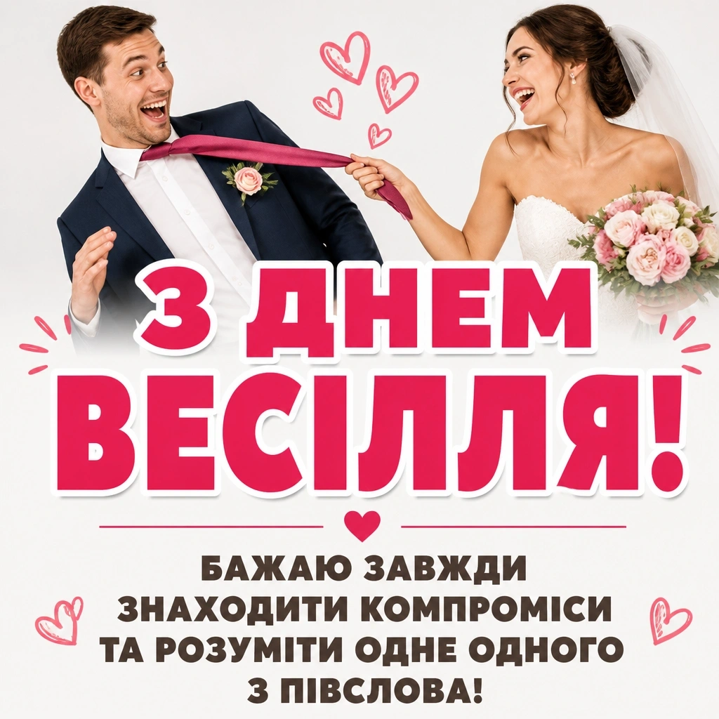 привітання з одруженням