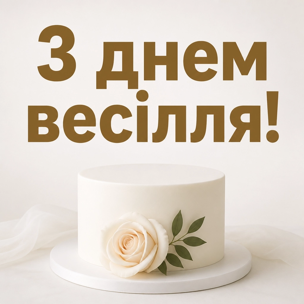 привітання з одруженням