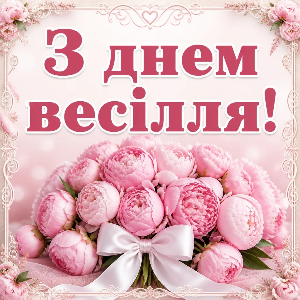 привітання з одруженням