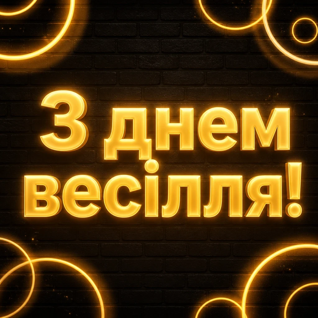 привітання з одруженням