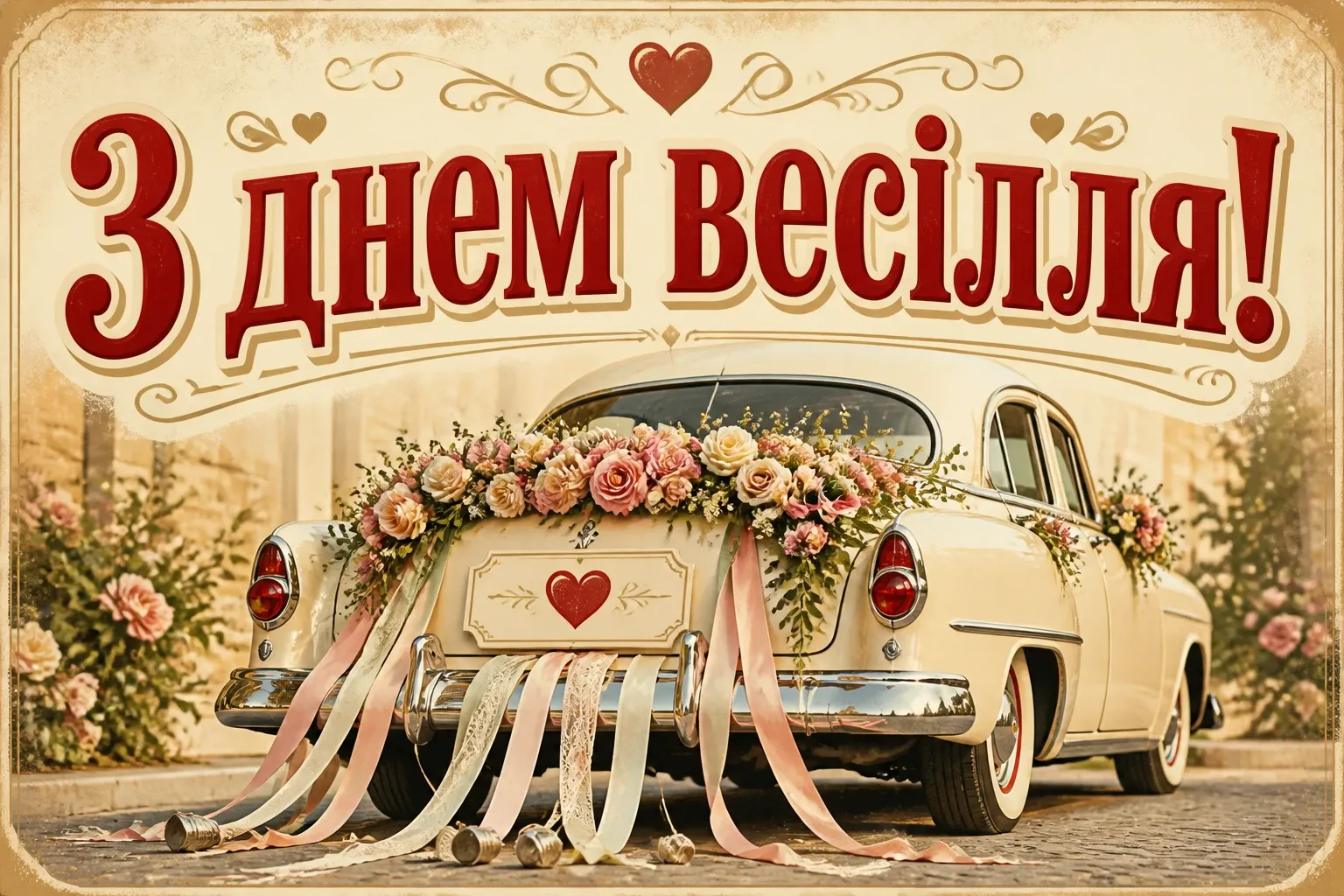 привітання з одруженням