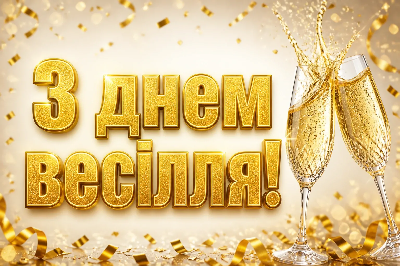привітання з одруженням