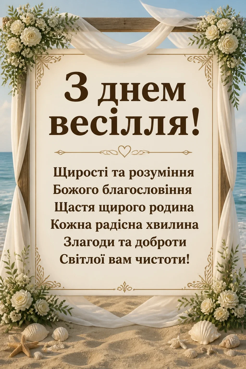 привітання з одруженням