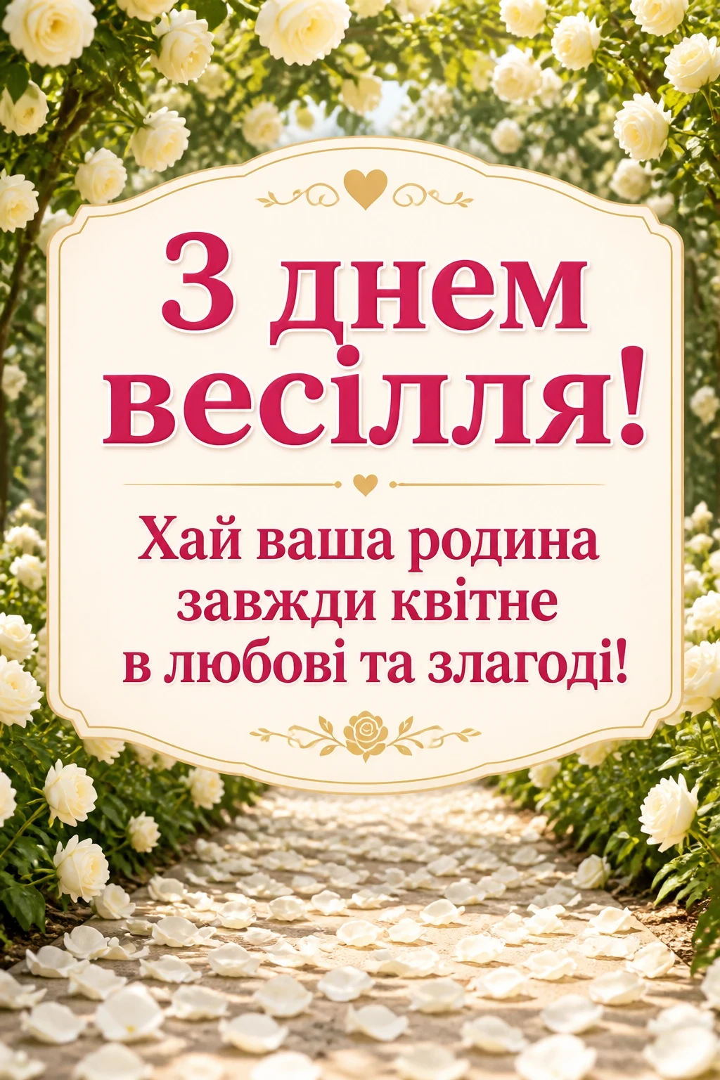 привітання з одруженням