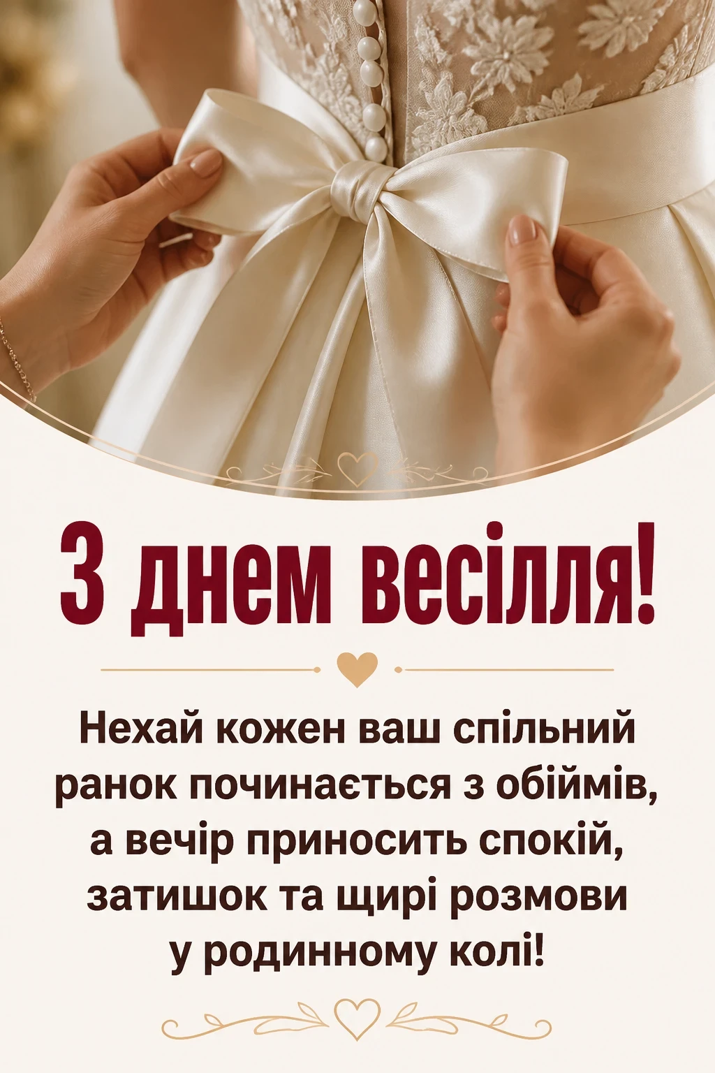 привітання з одруженням