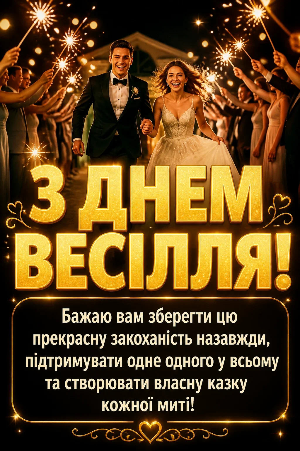 привітання з одруженням