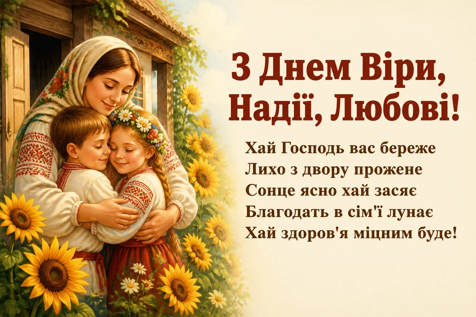 віра надія любов віра надія любов