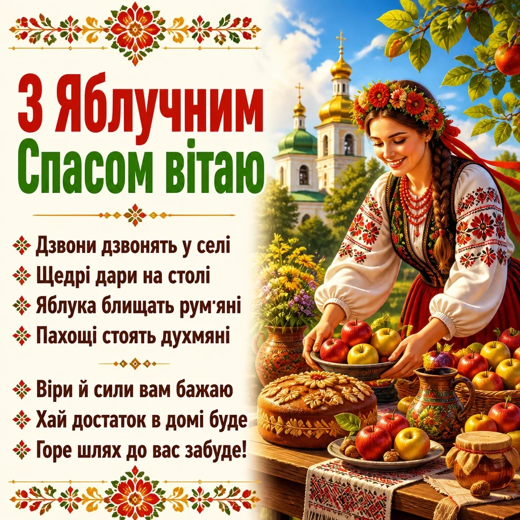 вітання з яблучним спасом вітання з яблучним спасом