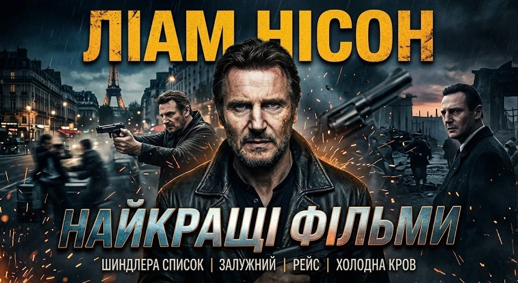 ТОП 20 найкращих фільмів Ліама Нісона