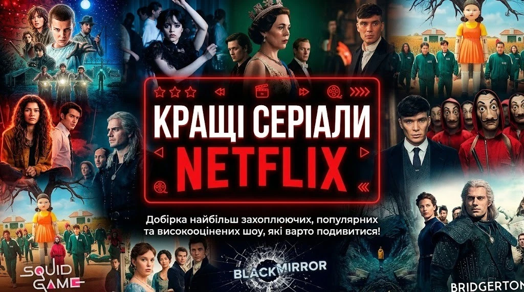 Кращі серіали Нетфлікс для довгих вечорів вдома