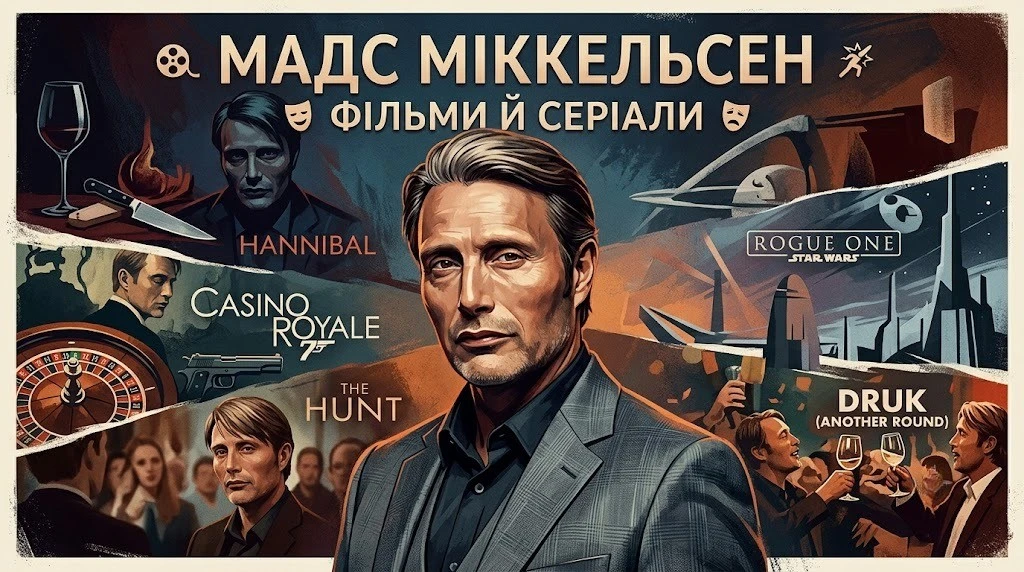Повна фільмографія: фільми та серіали Мадса Міккельсена